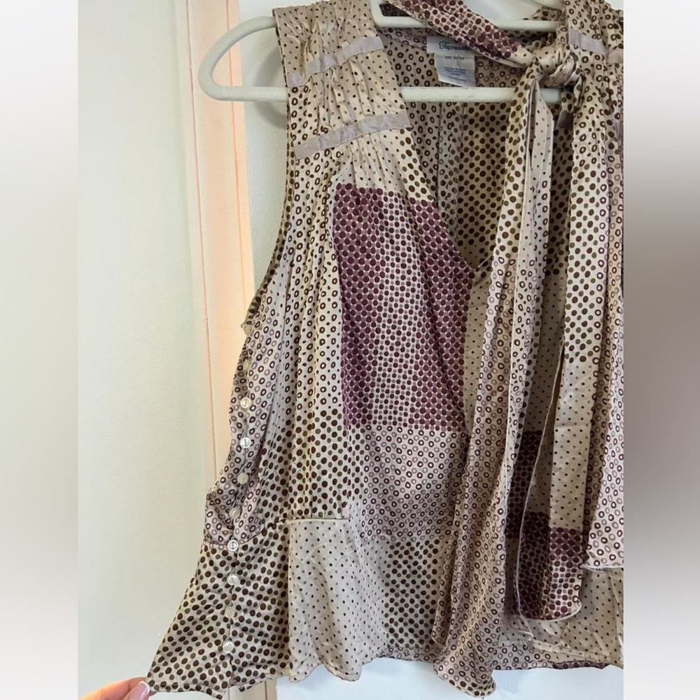Vintage Tie Neck Blouse